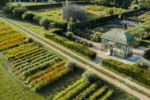 L'orangeraie du Château de Vullierens, vue du ciel